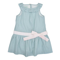 Aquamarine polkadot dress