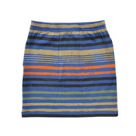 Navy Stripe Casual Short Skirt
