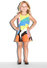 Graphic Print Flounce Dress Thumbnail